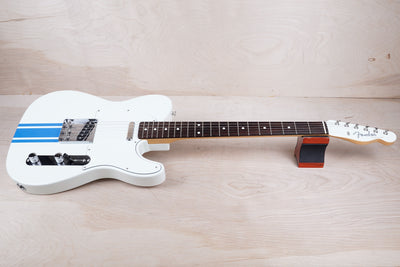 Fender Traditional II '60s Telecaster MIJ 2023 Olympic White w/ Blue Competition Stripe w/ Bag