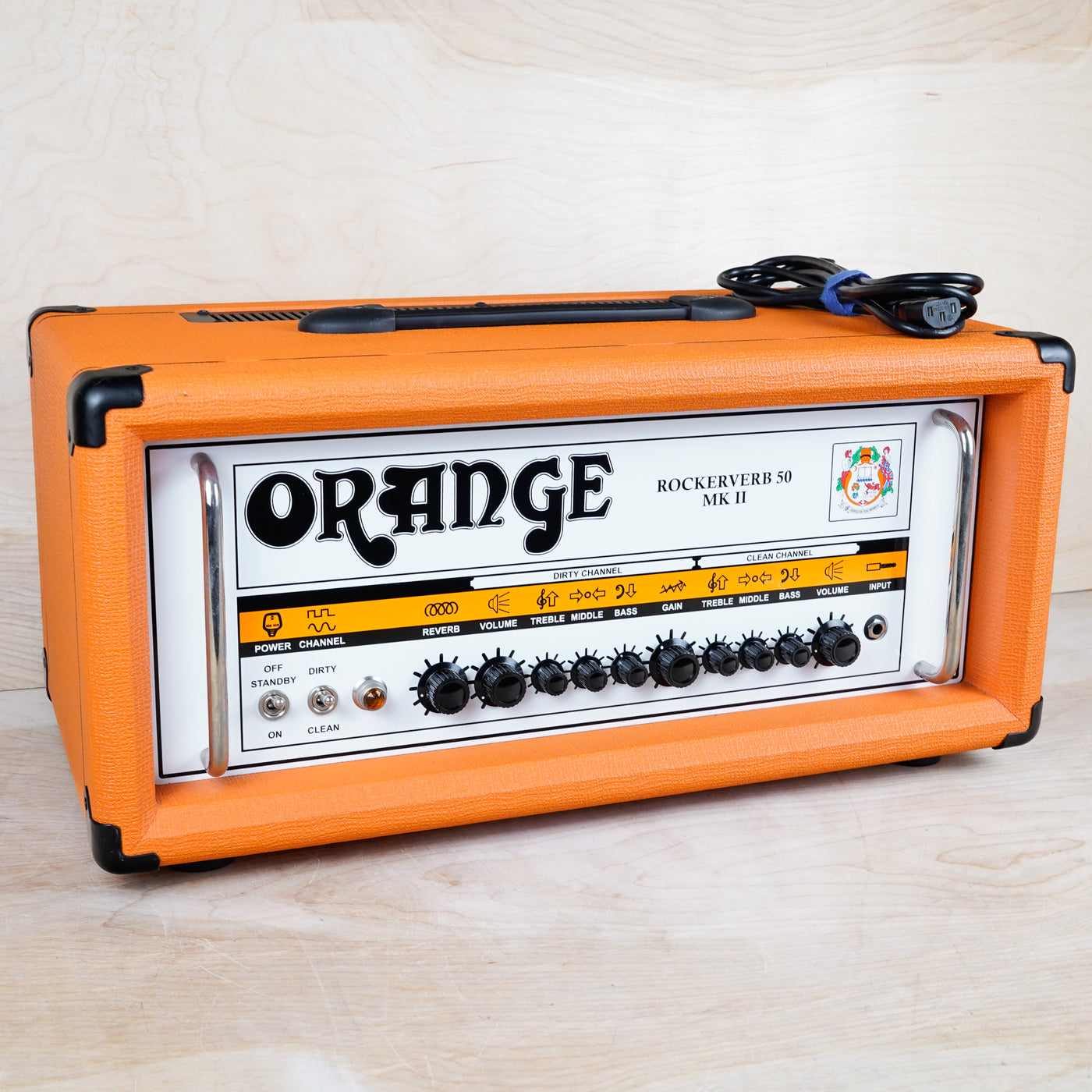 Orange Rockerverb 50 MK II 2-Channel 50-Watt Guitar Amp Head Tube Amplifier 2011 Orange Tolex