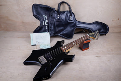 B.C. Rich Warlock WG-035 Mini Guitar 1990's Black Made in Japan MIJ w/ Bag