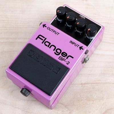 Boss BF-2 Flanger (Green Label) Purple 1984 Made in Japan MIJ
