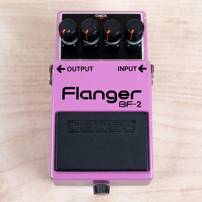 Boss BF-2 Flanger (Green Label) Purple 1984 Made in Japan MIJ