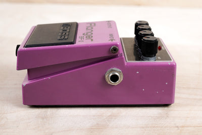 Boss BF-2 Flanger (Green Label) Purple 1984 Made in Japan MIJ