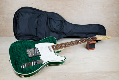 Fender TL62B-QT Custom Telecaster MIJ 2012 Transparent Green w/ Bag