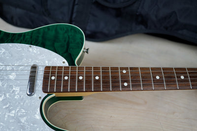 Fender TL62B-QT Custom Telecaster MIJ 2012 Transparent Green w/ Bag
