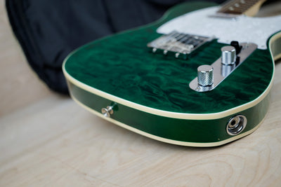 Fender TL62B-QT Custom Telecaster MIJ 2012 Transparent Green w/ Bag