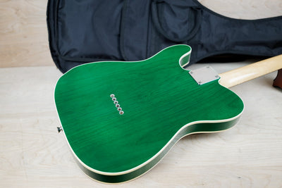 Fender TL62B-QT Custom Telecaster MIJ 2012 Transparent Green w/ Bag
