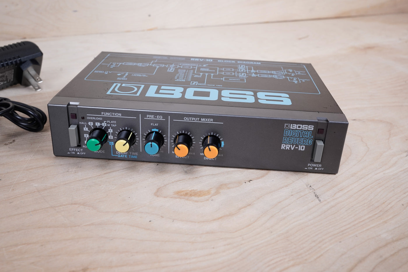 Boss RRV-10 Micro Rack Series Digital Reverb Made in Japan MIJ w/ Power Adapter