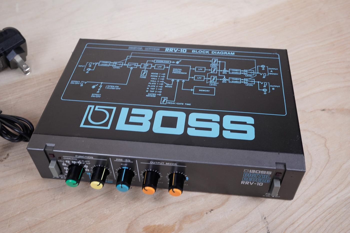 Boss RRV-10 Micro Rack Series Digital Reverb Made in Japan MIJ w/ Power Adapter