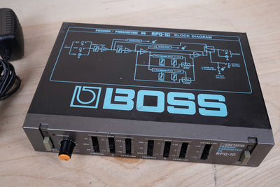 Boss RPQ-10 Micro Rack Series Preamp / Parametric EQ Black Made in Japan MIJ w/ Power Supply