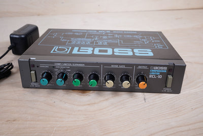 Boss RCL-10 Micro Rack Series Compressor Limiter Black Made in Japan MIJ w/ Power Supply