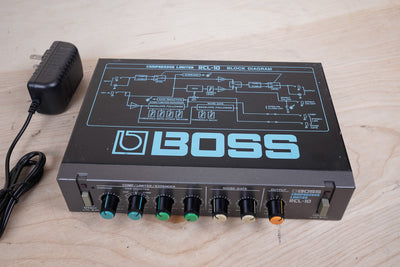 Boss RCL-10 Micro Rack Series Compressor Limiter Black Made in Japan MIJ w/ Power Supply