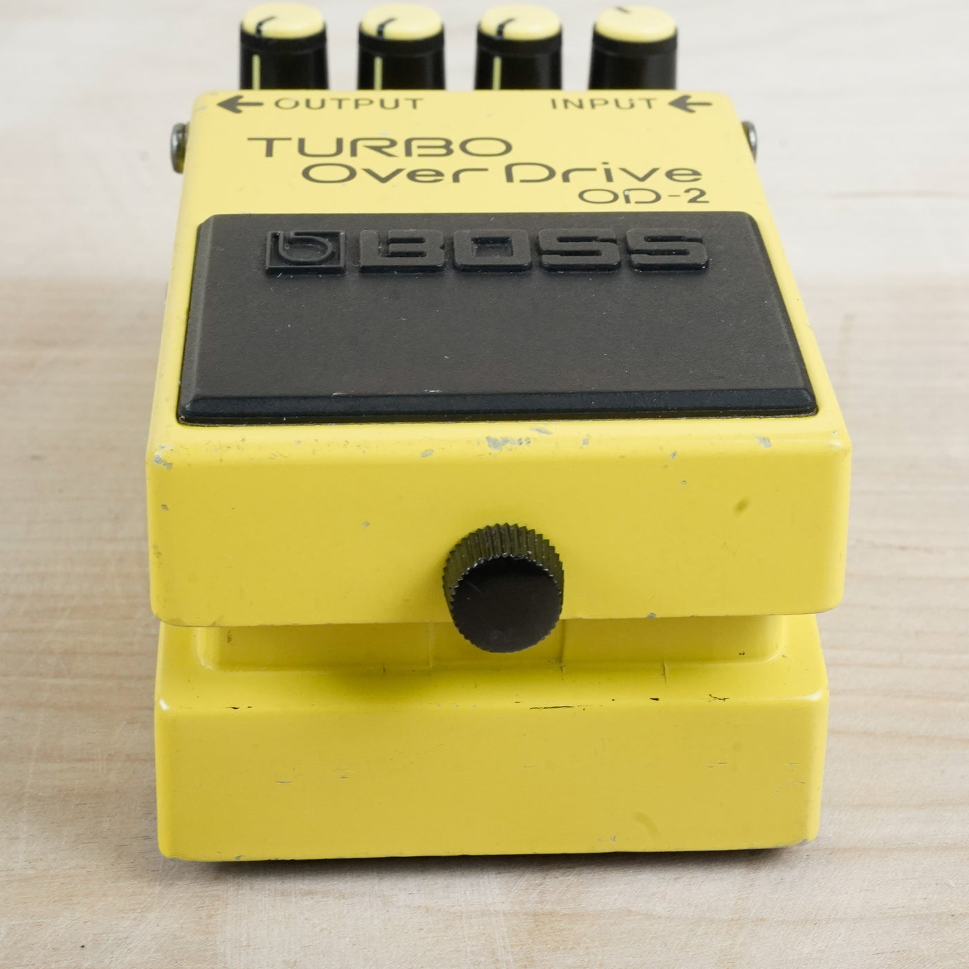 Boss OD-2 Turbo OverDrive (Black Label) 1991 Yellow ACA w/ Box, Manual