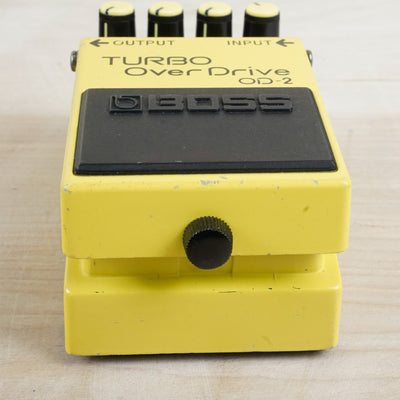 Boss OD-2 Turbo OverDrive (Black Label) 1991 Yellow ACA w/ Box, Manual