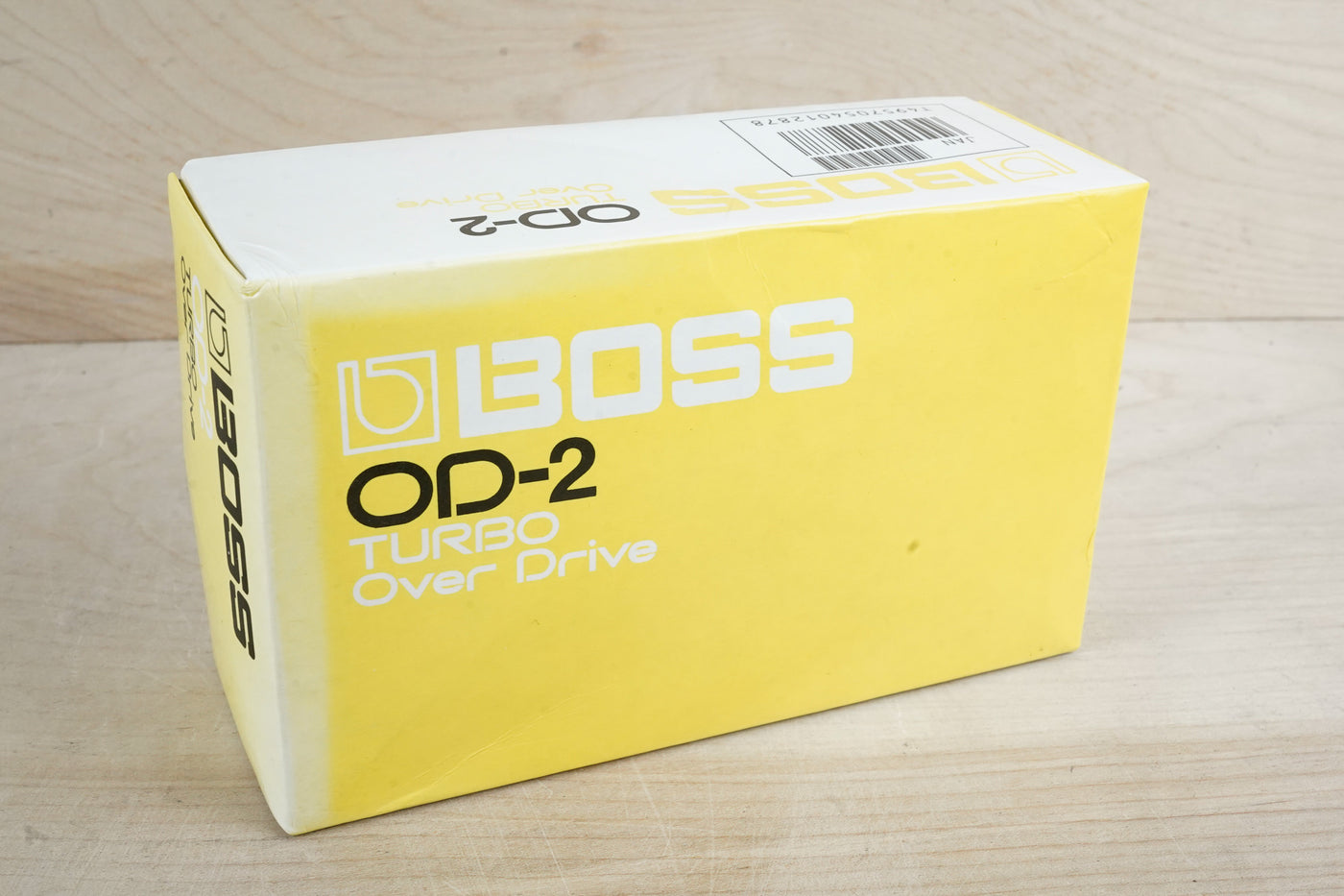Boss OD-2 Turbo OverDrive (Black Label) 1991 Yellow ACA w/ Box, Manual