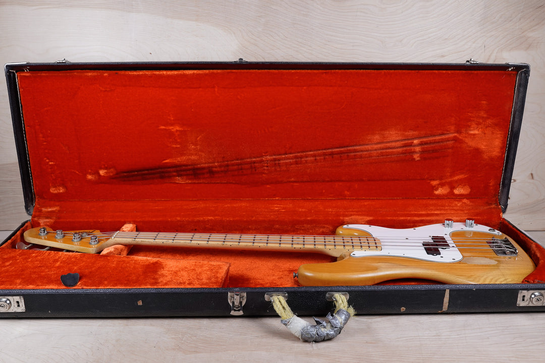 Fender Precision Bass 1975 Natural Vintage USA w/ OHSC – A Flash