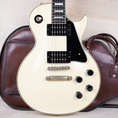 Orville LPC-75 Les Paul Custom MIJ 1990 Alpine White Gibson LP Japan w/ Bag