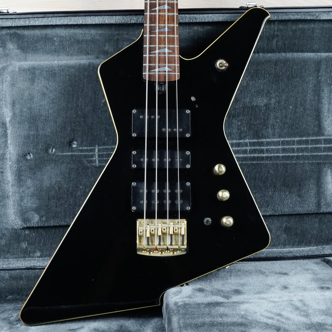 Ibanez Destroyer II DT870 Bass MIJ 1984 Black Vintage Japan Fujigen w/ Hard Case