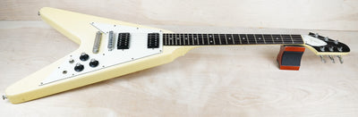 Greco FV600 MIJ 1978 White Vintage Japan '67 Reissue Flying V Style w/ Hard Case