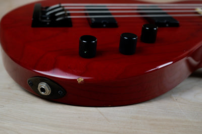 ESP Custom Order S-E925 Single Cut Bass 1998 See-Thru Red Made in Japan MIJ w/ Bag