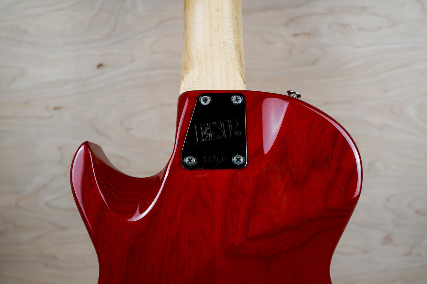 ESP Custom Order S-E925 Single Cut Bass 1998 See-Thru Red Made in Japan MIJ w/ Bag