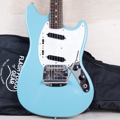 Fender MG-66 Mustang Reissue CIJ 1999 Sonic Blue Crafted in Japan w/ Bag