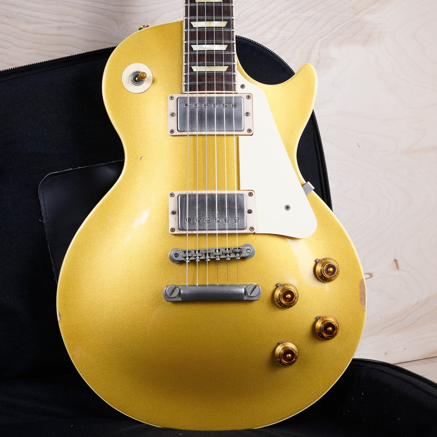 Orville By Gibson LPS-57C MIJ 1994 Gold Top Les Paul Reissue Made in Japan USA Parts w/ Bag