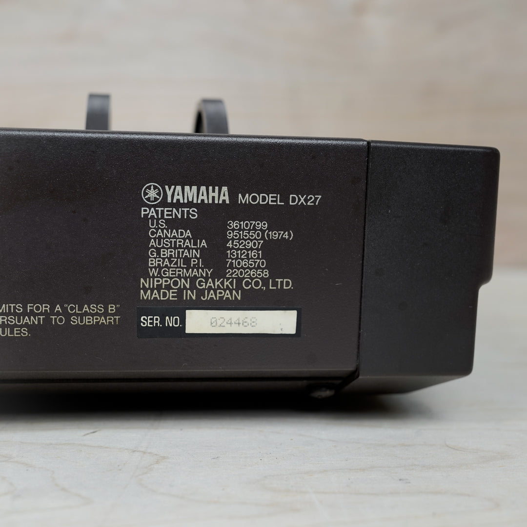 Yamaha DX27 61-Key Digital Programmable Algorithm