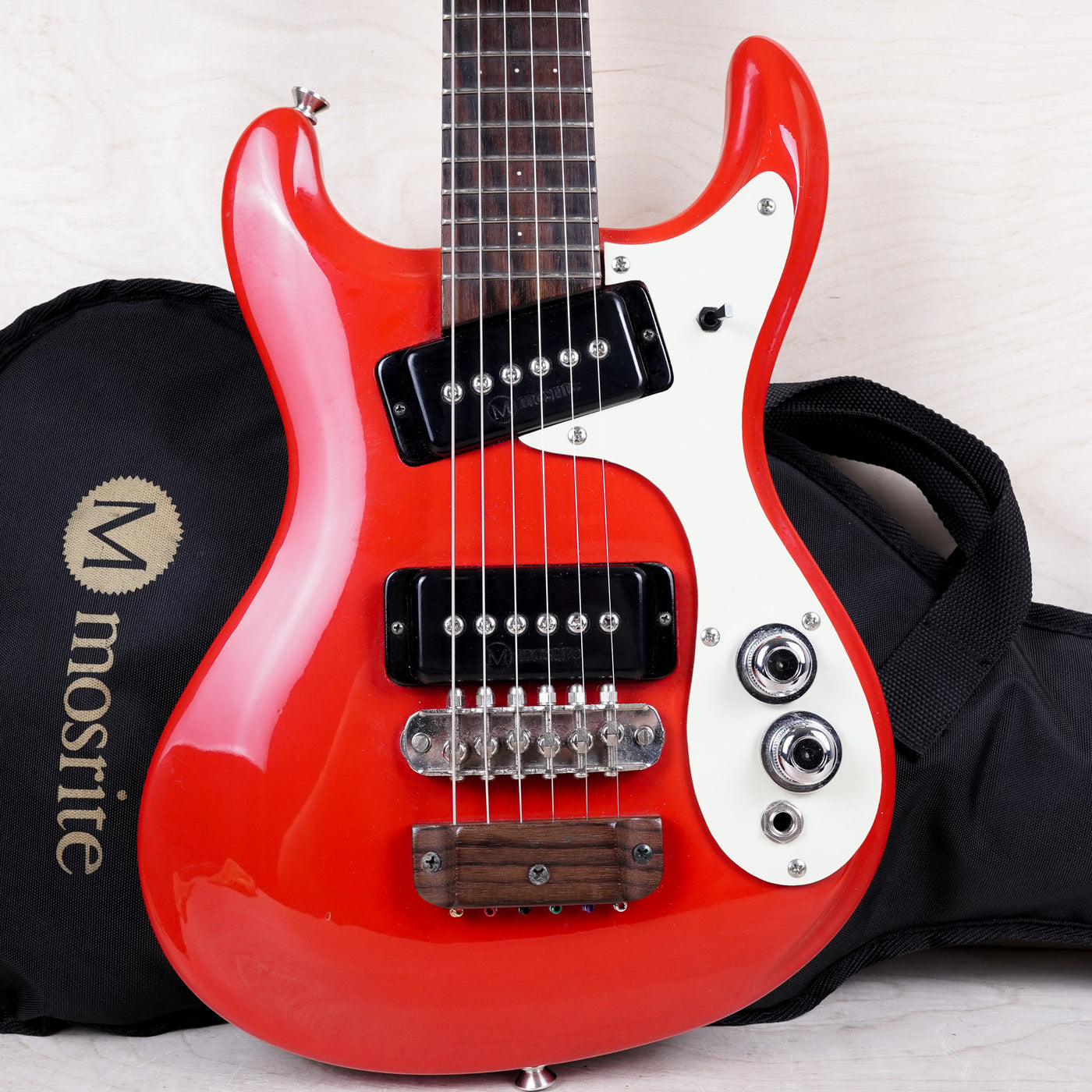 Mosrite Mini Guitar Red Made in Japan MIJ w/ Bag