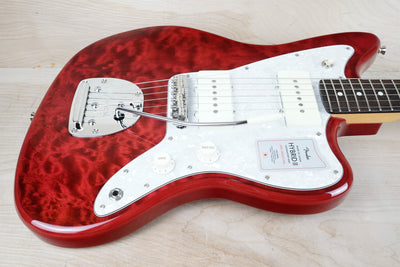 Fender Hybrid II Jazzmaster MIJ 2024 Red Quilt Beryl Top QMT Japan w/ Bag