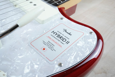 Fender Hybrid II Jazzmaster MIJ 2024 Red Quilt Beryl Top QMT Japan w/ Bag