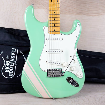 Fender FSR Traditional '50s Stratocaster MIJ 2018 Surf Green with Shell Pink Competition Stripe w/ Bag