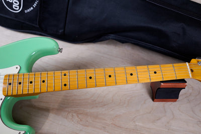 Fender FSR Traditional '50s Stratocaster MIJ 2018 Surf Green with Shell Pink Competition Stripe w/ Bag