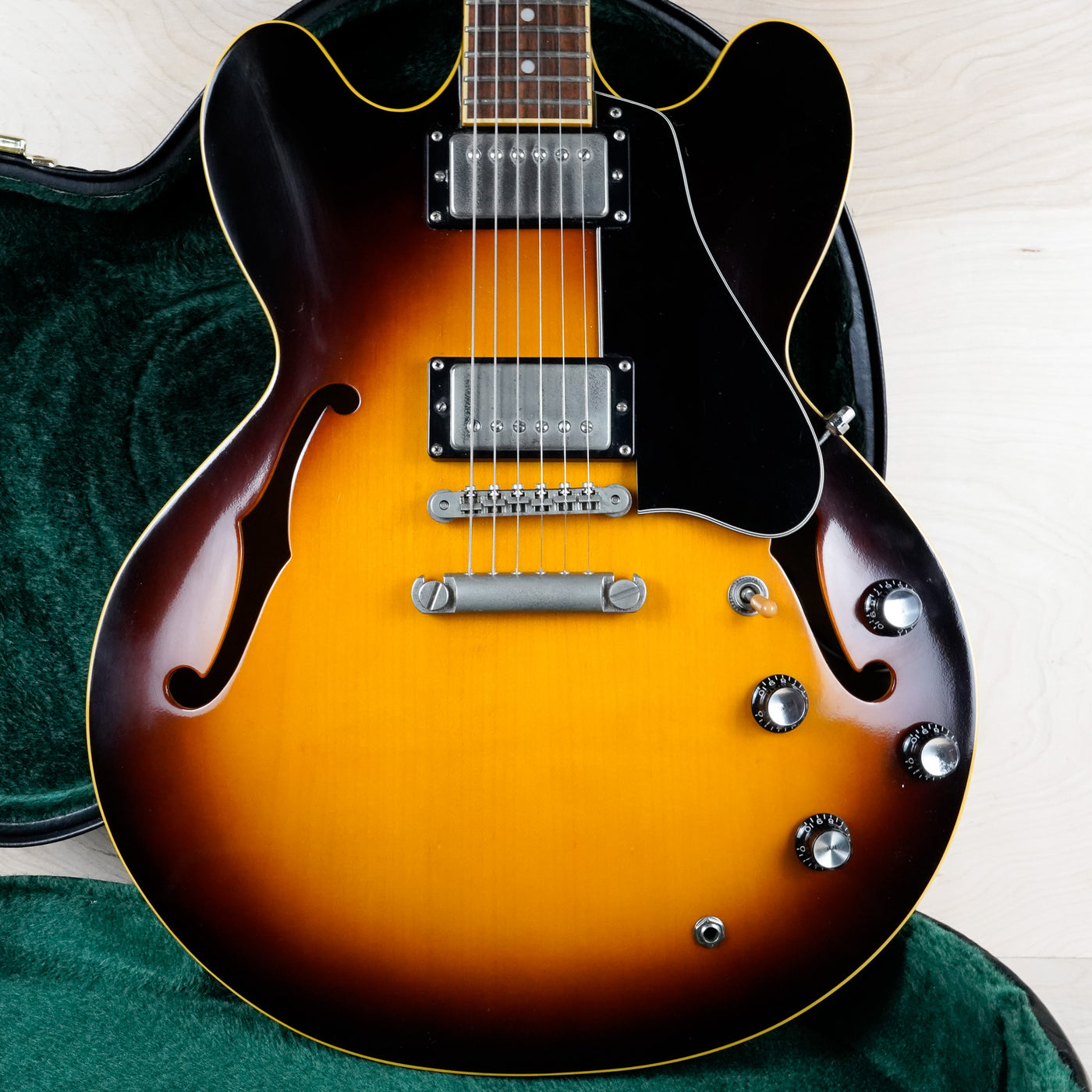 ESP Edwards E-SA-118LT Semi-Hollowbody MIJ 2006 Tobacco Sunburst Lacquer Touch Finish Seymour Duncan Pickups Japan w/ OHSC