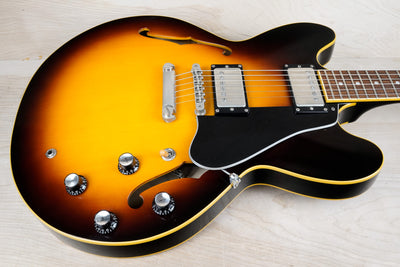 ESP Edwards E-SA-118LT Semi-Hollowbody MIJ 2006 Tobacco Sunburst Lacquer Touch Finish Seymour Duncan Pickups Japan w/ OHSC