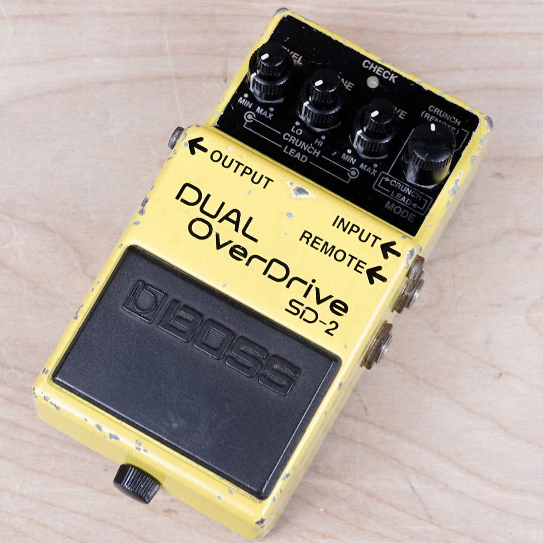 Boss SD-2 Dual OverDrive (Silver Label) Yellow