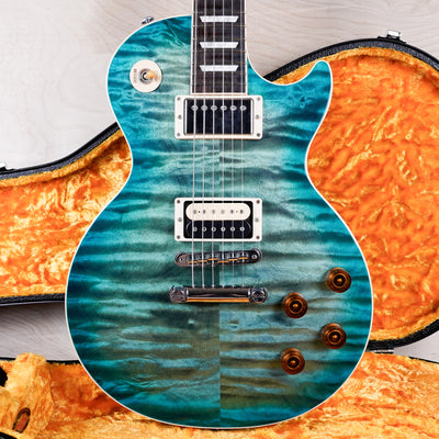 Gibson Les Paul Standard Employee Hand-Selected and Bookmatched AAA Premium Plus 2014 Ocean Water Perimeter w/ Lifton Hard Case