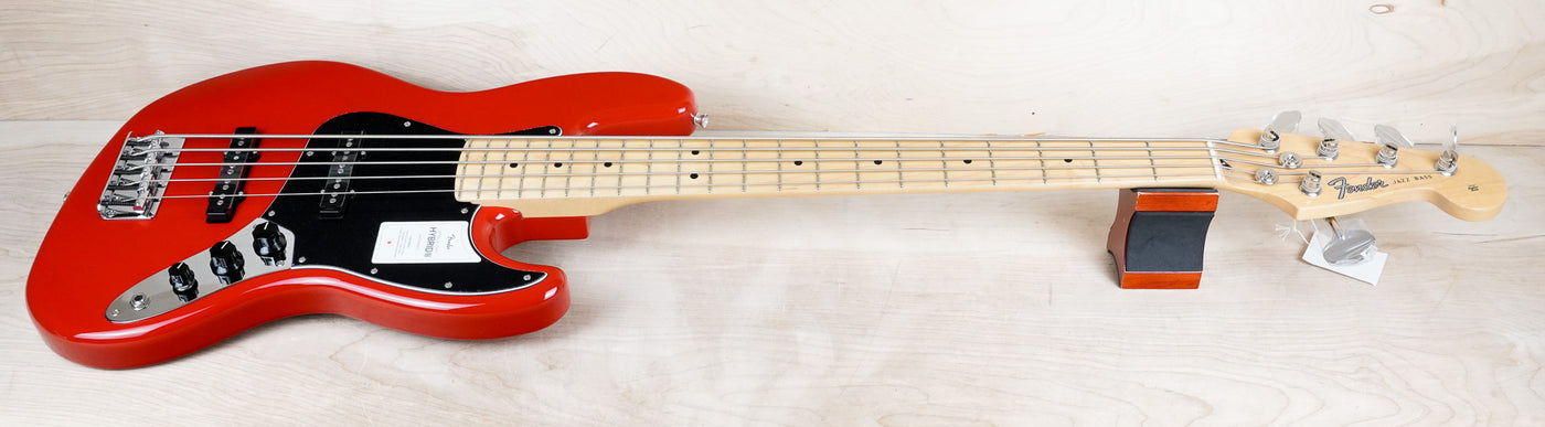 Fender Hybrid II Jazz Bass V MIJ 2023 Modena Red Japan 5 String w/ Bag