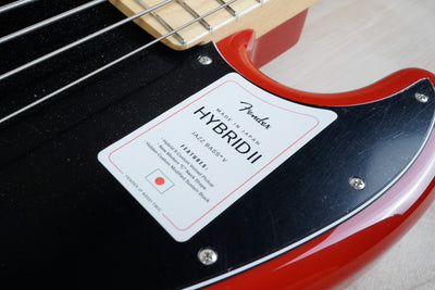 Fender Hybrid II Jazz Bass V MIJ 2023 Modena Red Japan 5 String w/ Bag