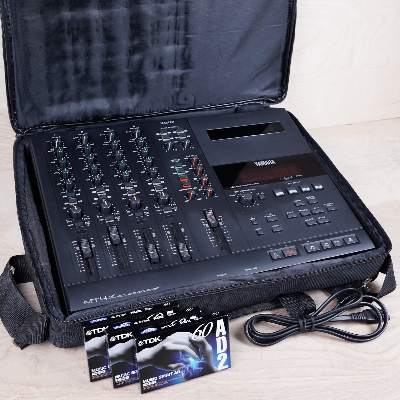 Yamaha MT4X Multitrack Cassette Recorder Bundle 100V Japan w/ Cassette Tapes