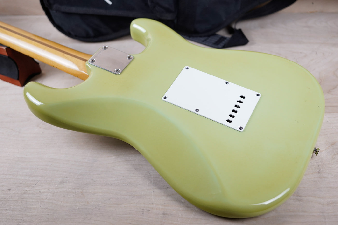 Fender ST-57LH-SC Stratocaster Reissue MIJ 1989 Aged Sonic Blue Scalloped Left Handed Lefty Japan w/ Bag