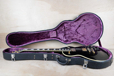 Burny RCL-65 Custom MIJ 1990 Black Beauty Made in Japan VH-1 PAF Pickups 1960 Reissue w/ Hard Case