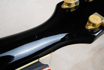 Burny RCL-65 Custom MIJ 1990 Black Beauty Made in Japan VH-1 PAF Pickups 1960 Reissue w/ Hard Case