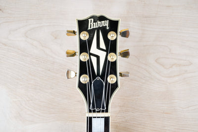 Burny RCL-65 Custom MIJ 1990 Black Beauty Made in Japan VH-1 PAF Pickups 1960 Reissue w/ Hard Case