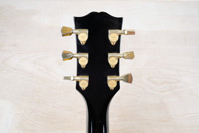 Burny RCL-65 Custom MIJ 1990 Black Beauty Made in Japan VH-1 PAF Pickups 1960 Reissue w/ Hard Case