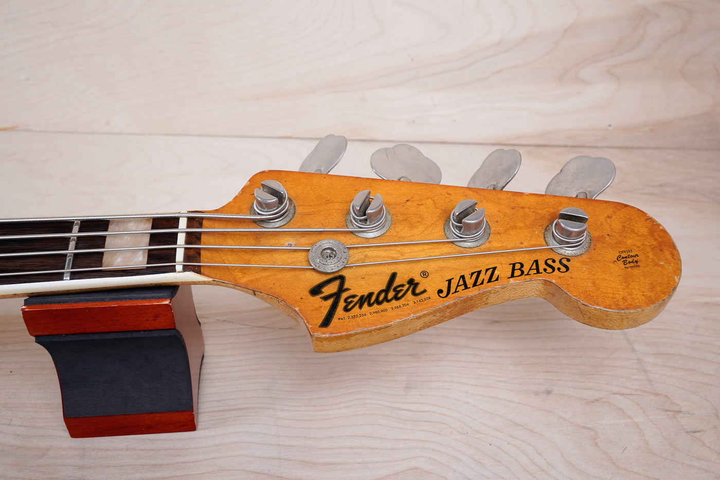 Fender Jazz Bass 1970 Cherry Red Refinish Vintage USA w/ Hard Case