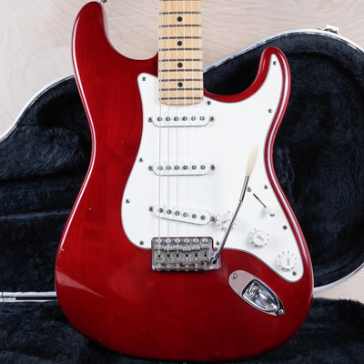 Fender Highway One Stratocaster 2002 Crimson Red Transparent w/ Hard Case