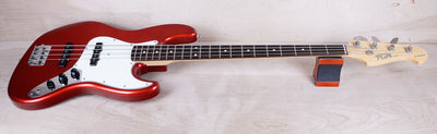 FGN J-Standard Bass 2011 Candy Apple Red Fujigen Made in Japan MIJ w/ Bag