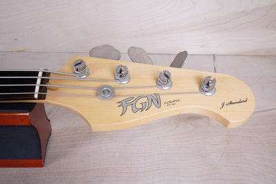 FGN J-Standard Bass 2011 Candy Apple Red Fujigen Made in Japan MIJ w/ Bag