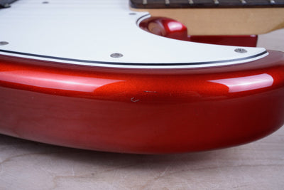 FGN J-Standard Bass 2011 Candy Apple Red Fujigen Made in Japan MIJ w/ Bag