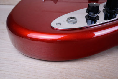 FGN J-Standard Bass 2011 Candy Apple Red Fujigen Made in Japan MIJ w/ Bag